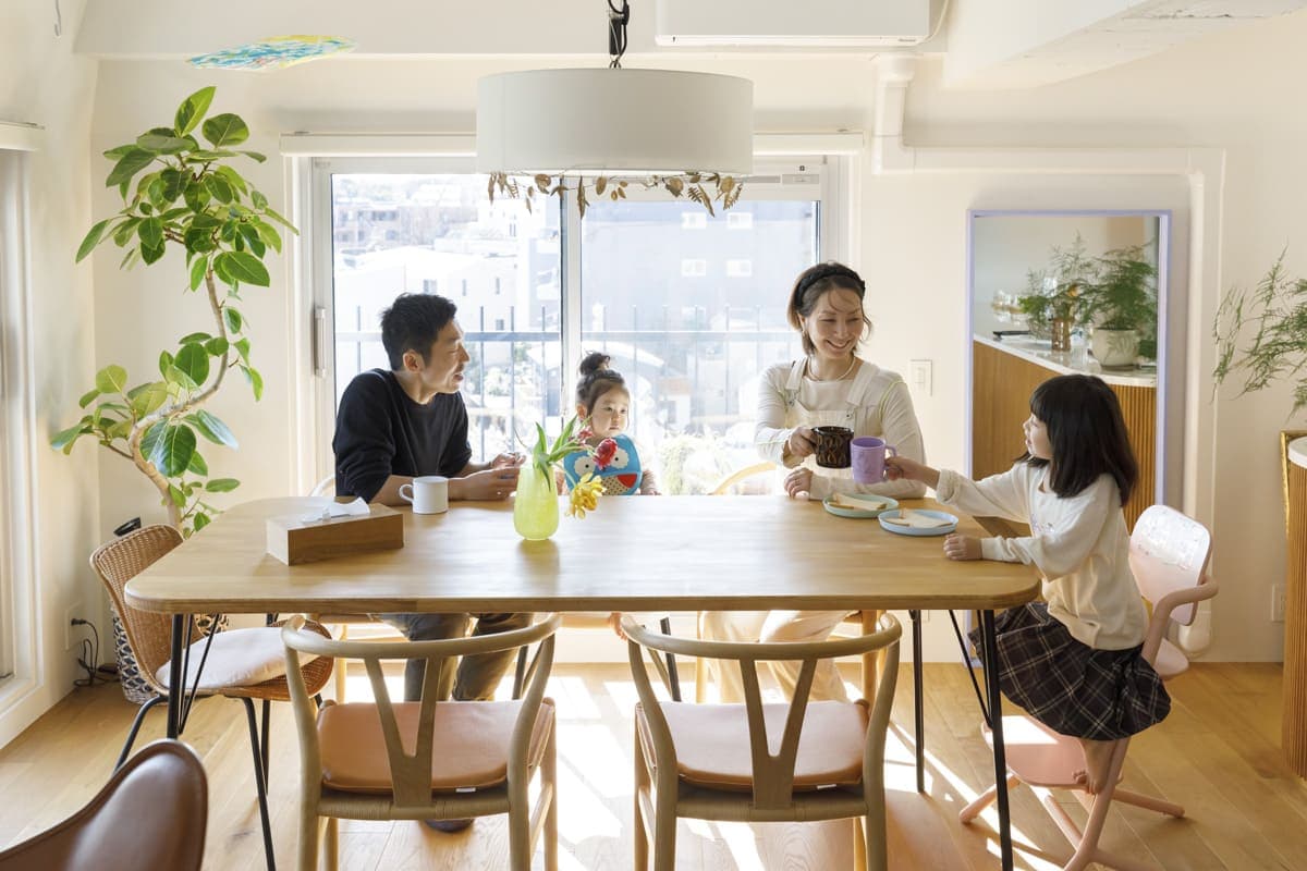 中古マンションのリノベーション後のCalm + Easy