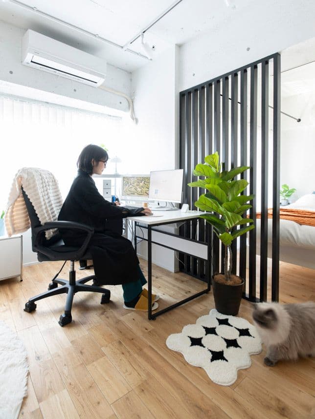 中古マンションのリノベーション後のワークスペース