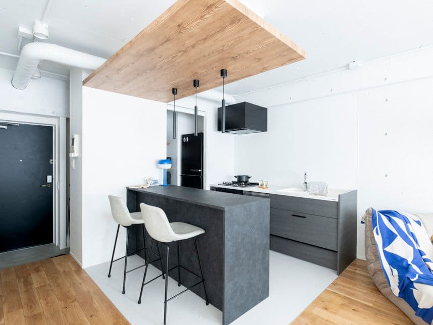 中古マンションのリノベーション後のキッチンカウンター