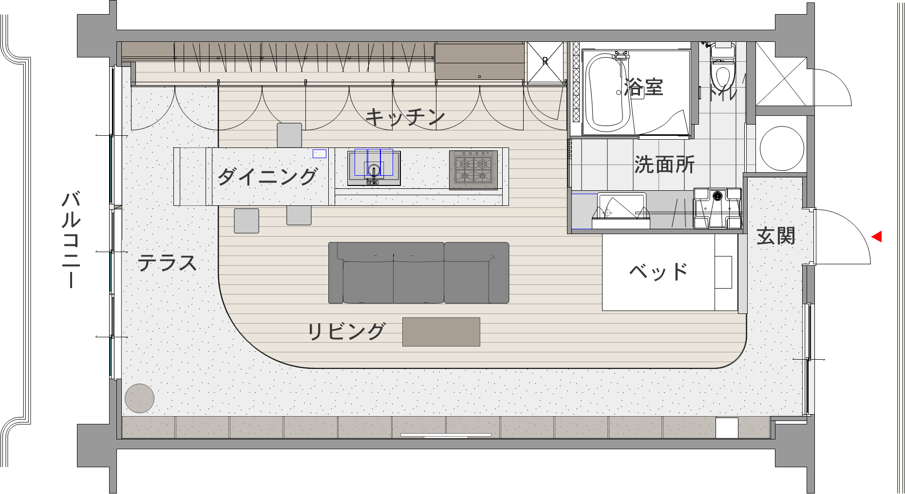 中古マンションのリノベーション後の間取り図