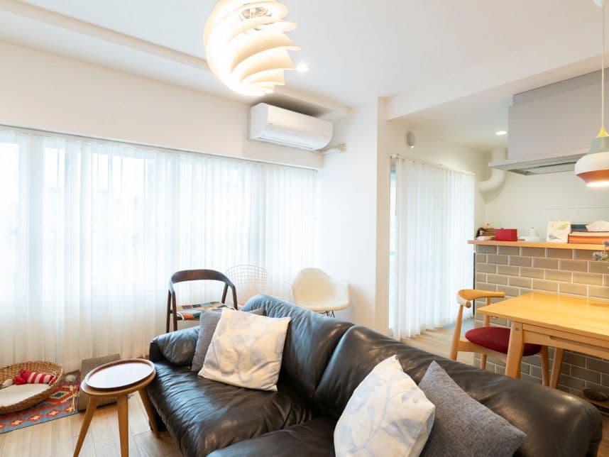 中古マンションのリノベーション後のリビング