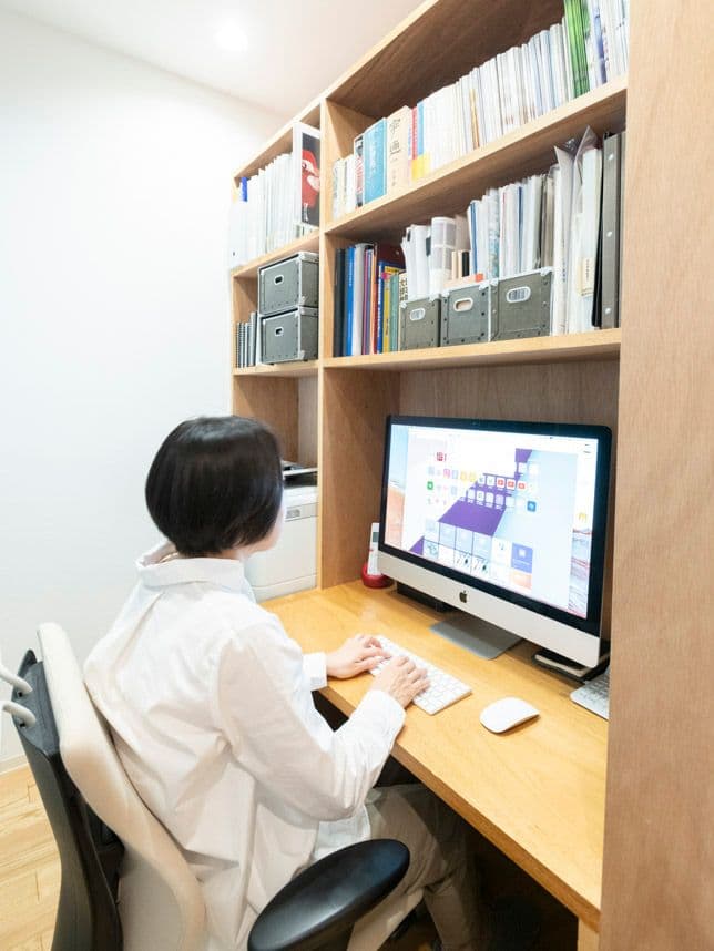 中古マンションのリノベーション後の書斎