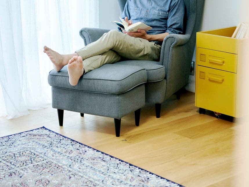 中古マンションのリノベーション後のリビングの床