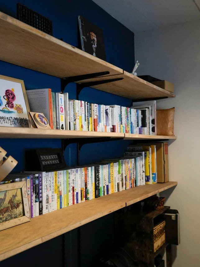 リノベーション後の書斎の本棚
