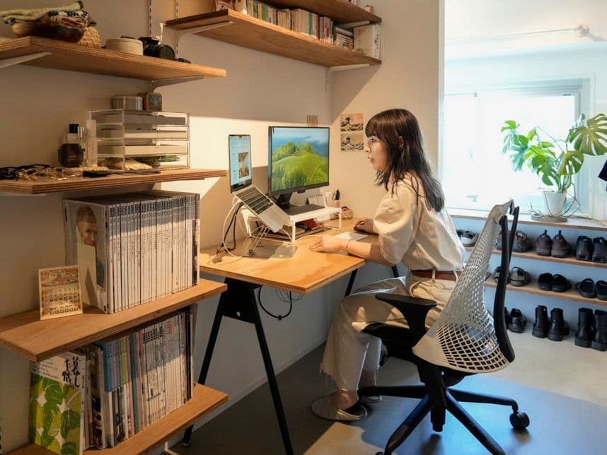 中古マンションのリノベーション後のワークスペース