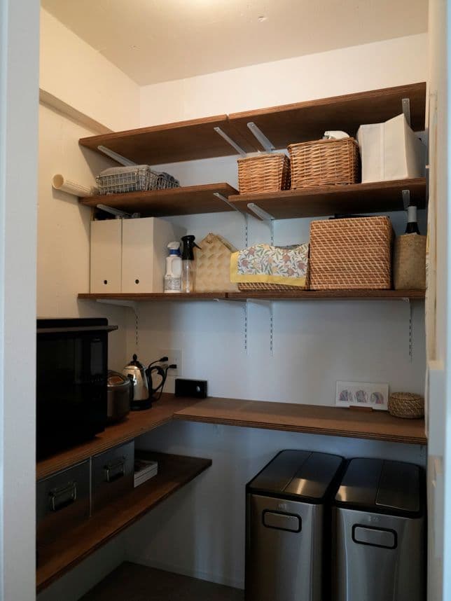 中古マンションのリノベーション後のパントリー