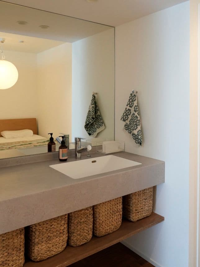 中古マンションのリノベーション後の洗面台