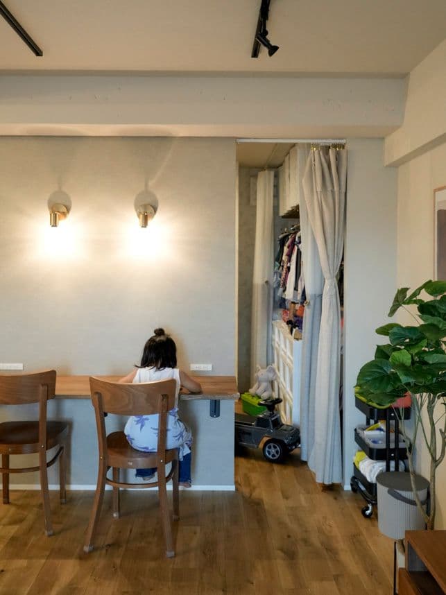 中古マンションのリノベーション前のスタディスペース