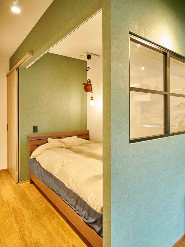 中古マンションのリノベーション後のベッドスペース