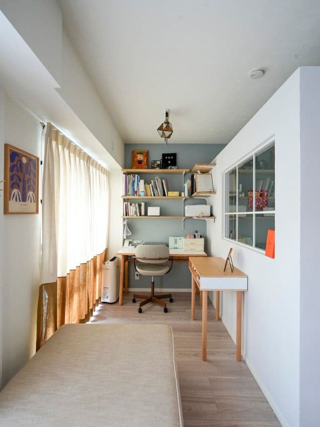 中古マンションのリノベーション後のワークスペース