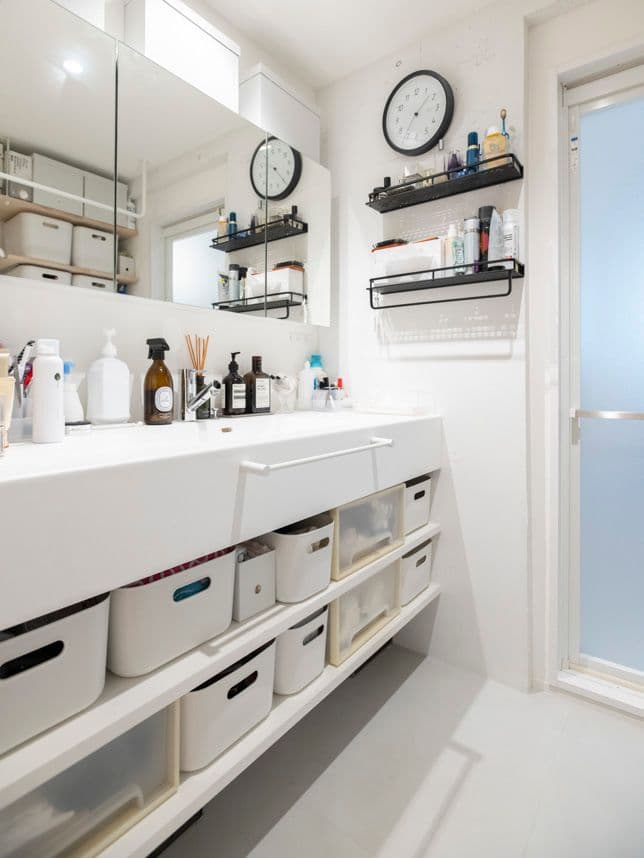 中古マンションのリノベーション後の洗面台