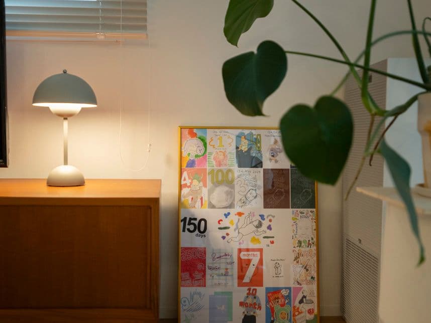 中古マンションのリノベーション後のリビングの壁