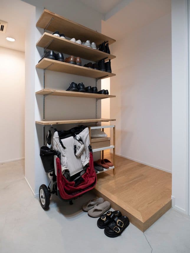 中古マンションのリノベーション後の玄関土間