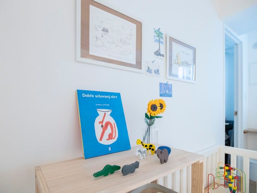 中古マンションのリノベーション後のキッズスペースの壁