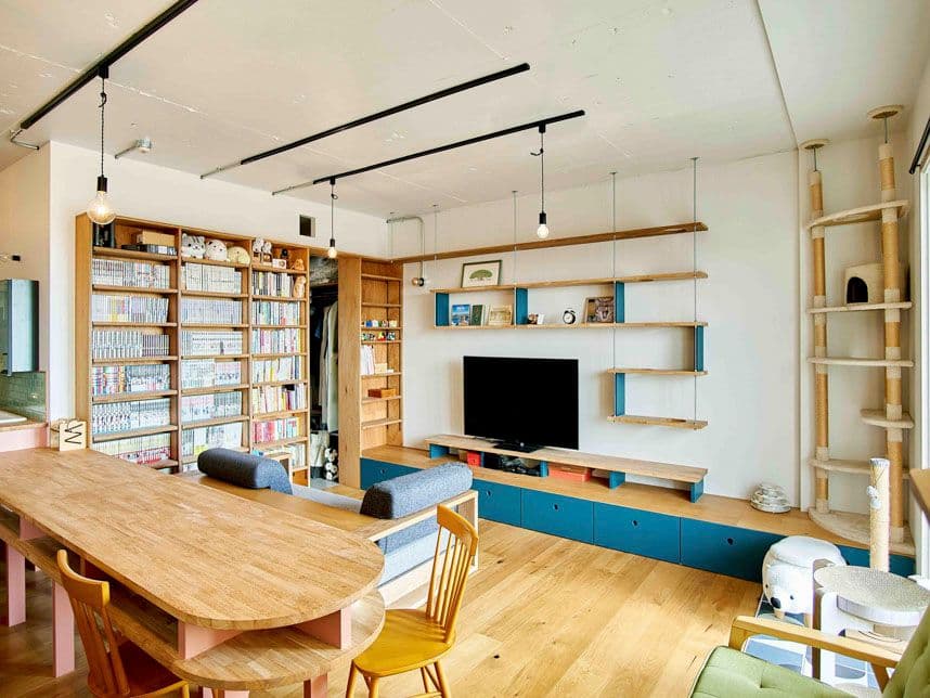 中古マンションのリノベーション後のリビング