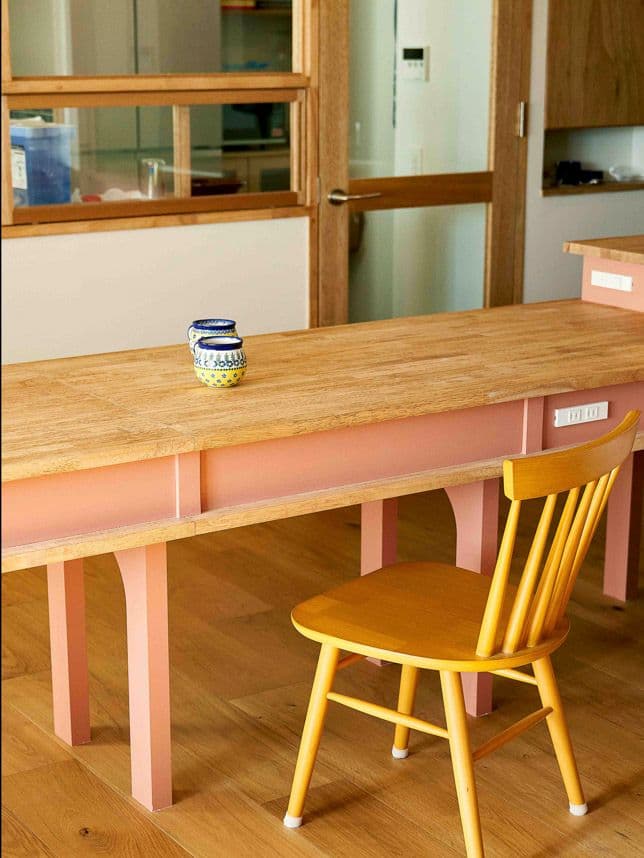 中古マンションのリノベーション後の造作カウンター